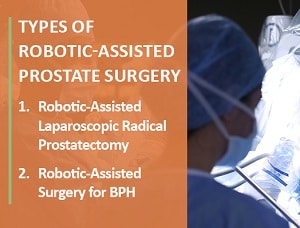 types of robotic assisted prostatectomy surgery